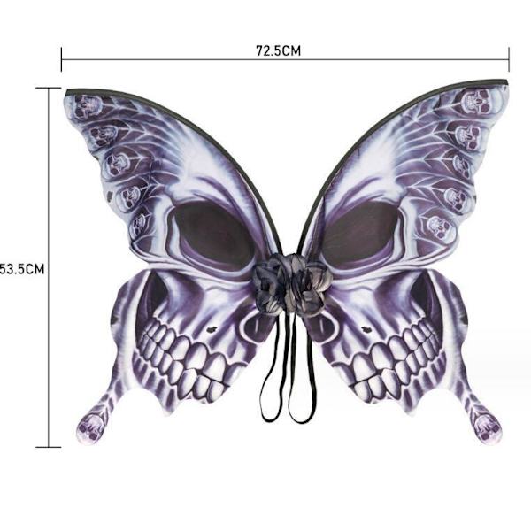 Naisten Luuranko Perhonen Siivet Halloween Perhonen Asuste 72*53CM