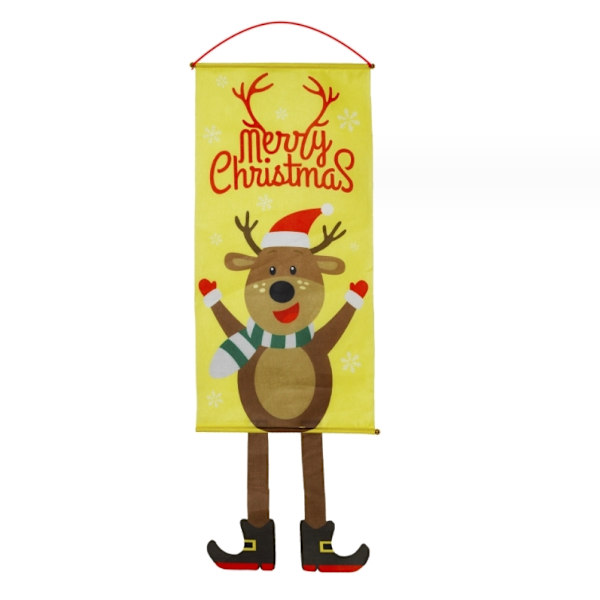 Glædelig Jul Hængende Banner, Festlig Dør, Vindue og Væghæng Style4