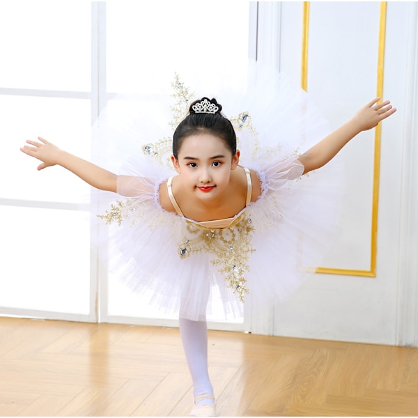 Tyttöjen hameelliset leotardit Swan Dance -esityspuvut Blue 160cm