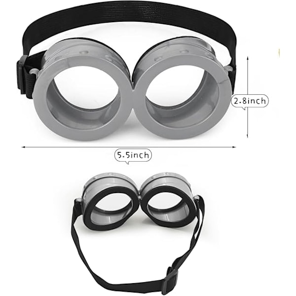 3 kpl Cosplay-asustesarja sisältää vintage steampunk -lasit
