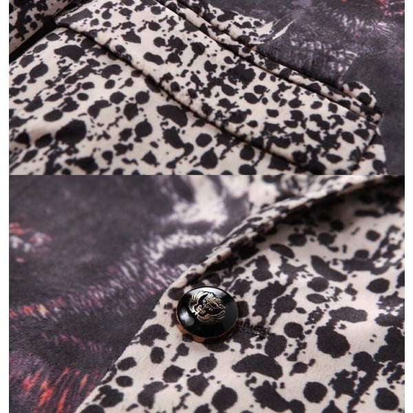 Leopard Tiger Print kostymjacka för män 50
