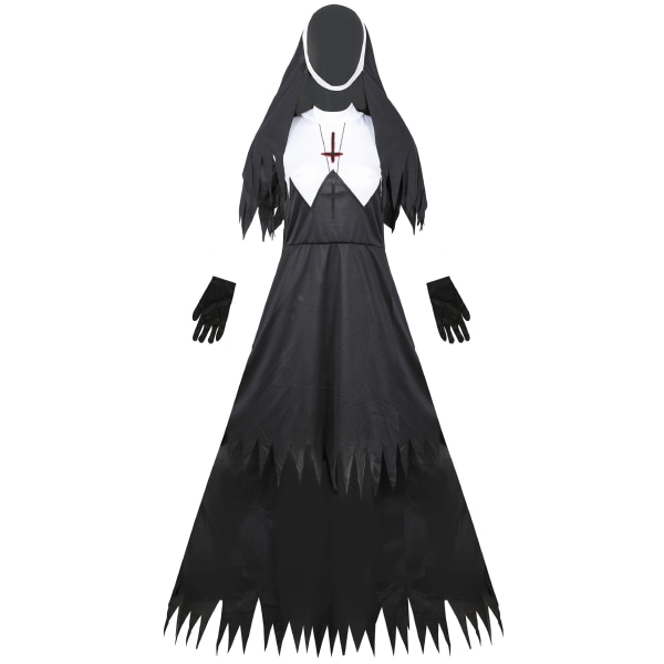 Nun-asu Nainen Halloween Cosplay L