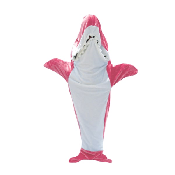 Shark Blanket, Blanket Sovsäcksdräkt för Cosplay Shower Pink 210cm