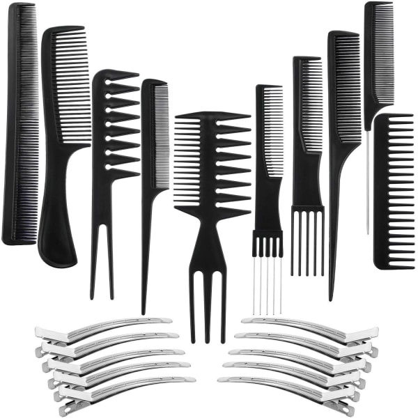 20 stk Profesjonelt Styling Hårkamsett 20PCS