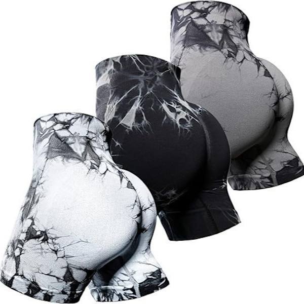 Träningsbyxor för kvinnor Scrunch Butt Lifting High Waisted Yoga Gym Combination 2 M