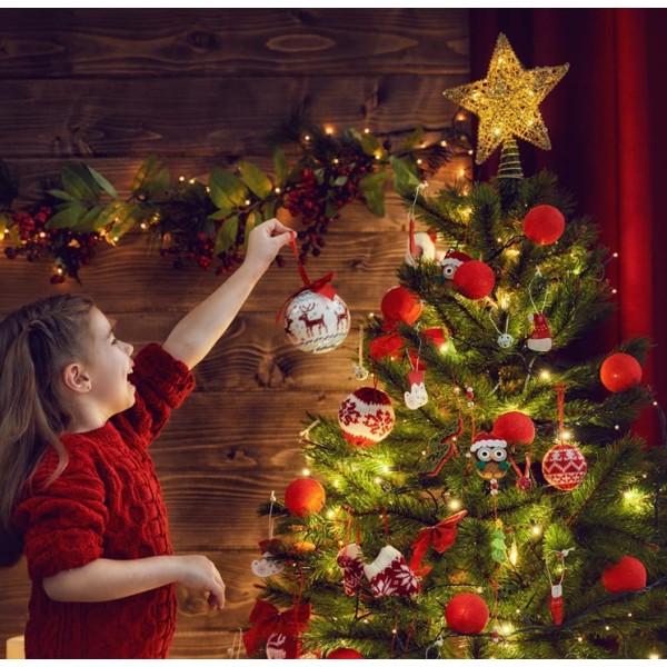 Xmas Treetop Star för julgransdekorationer style 4