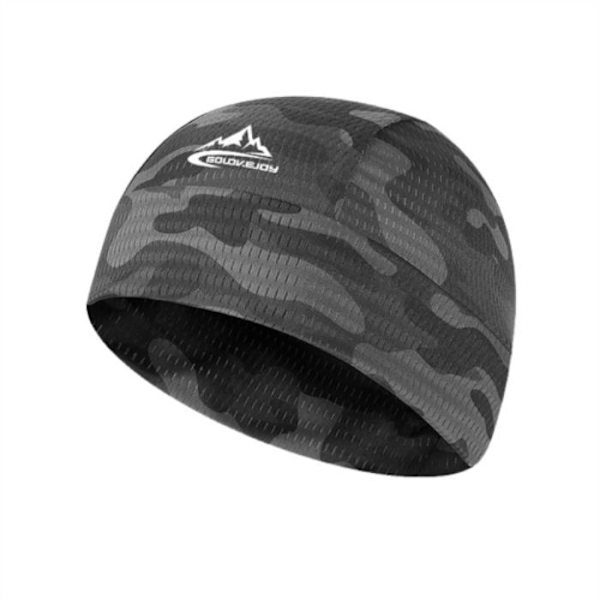 Solskydd för män Ice Silk Cap Black Camouflage