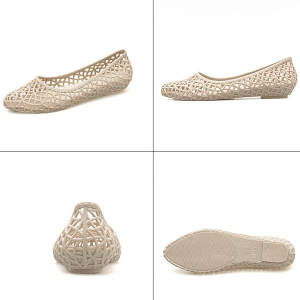 Naisten sandaalit, ontkallotut ranta-liukusandaalit Beige 40