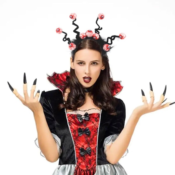Halloween-hiuspanta, kauhu silmät, hiuslisävarusteet, veriset silmämunat, hiusvarusteet