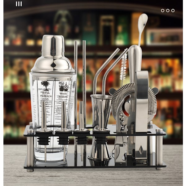 14oz Cocktail Shaker Bar Sæt, 16 Dele