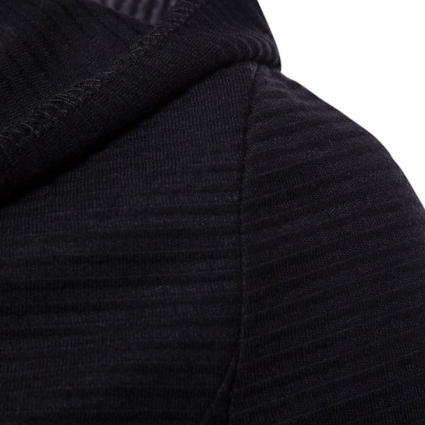 Herrar Kappa Hoodie Lång Trenchcoat Bomull Casual Överrock Jacka 4XL