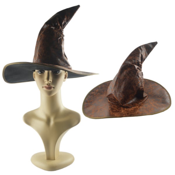 Halloween Häxhatt Cosplay Party Girl Hat brown