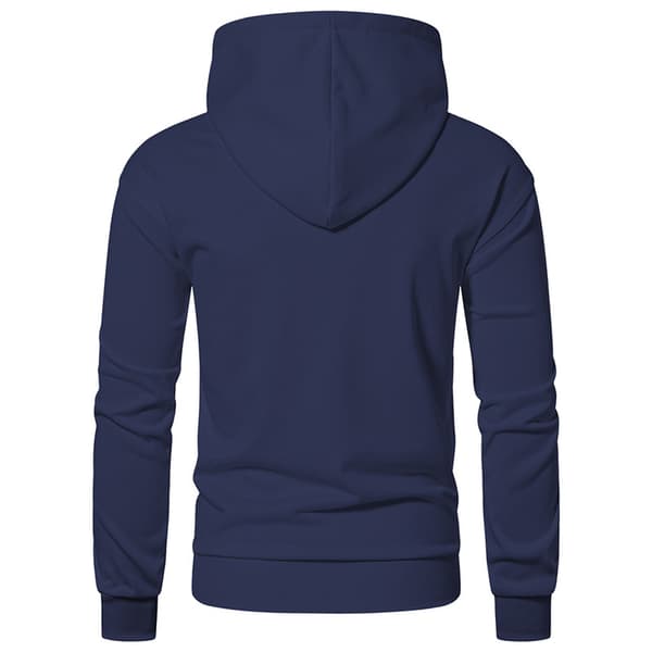 Fleecehettegenser med full glidelås for menn Dark Blue S
