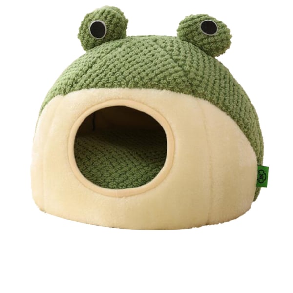 Super Blød Grøn Frø Formet Dyreseng Three-Dimensional Nest M