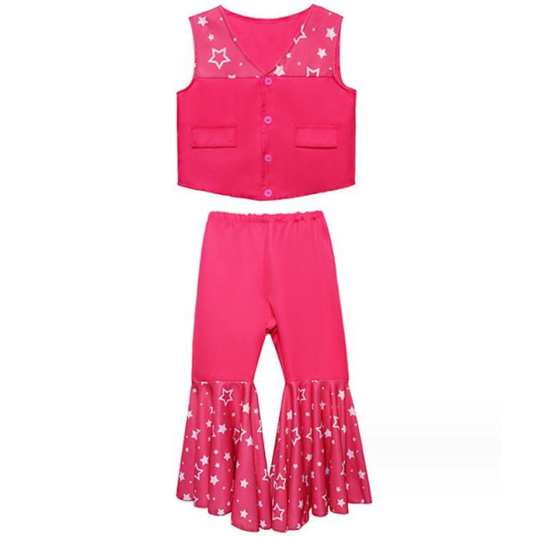 Halloween Rosa Ytelse Kostyme For Jente M