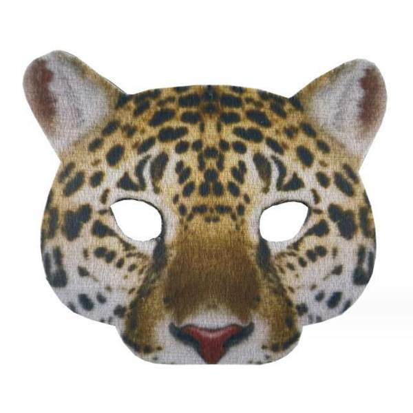 Digitalt Trykt Dyremaske til Maskerade Leopard