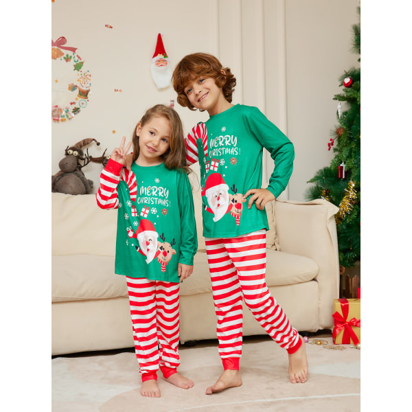 Matchende julepyjamas for familie eller par – Santas Squad Kid 150