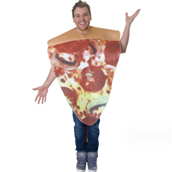 Halloween Pizza Kostymset för Vuxen Rolig Mat Outfit Unisex Kostym Style1