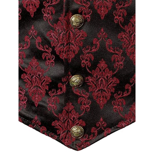 Herrevest i viktoriansk stil, steampunk, gotisk Red S