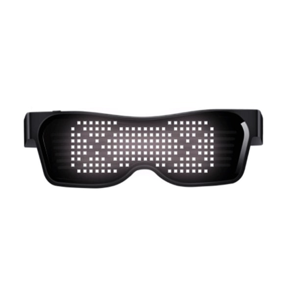 Smart Glasses LED Light Up Glasögon med Bluetooth white