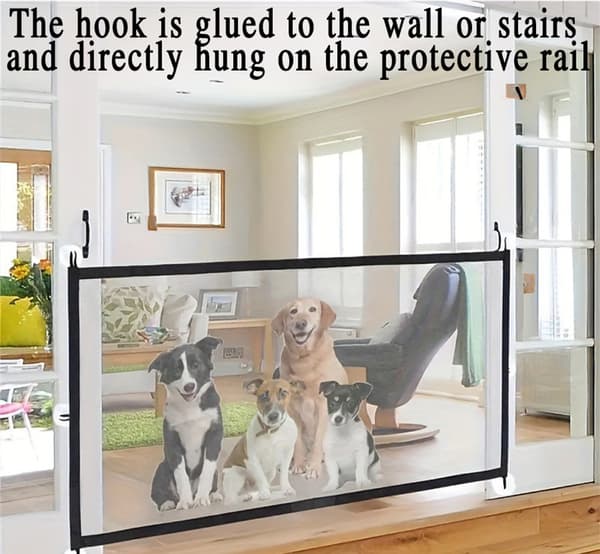 Hundegitter til trapper, kæledyrsgitter til huset 180*72cm