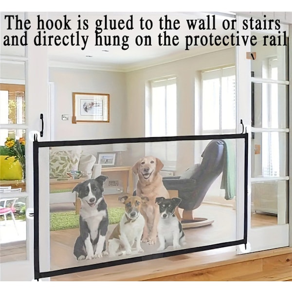 Hundgrind för Trappor Husdjursgrindar för Huset 110*72cm