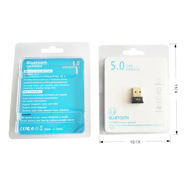 USB WiFi Bluetooth Adapter, 2.4/5Ghz Trådløs Netværks Ekstern Modtager
