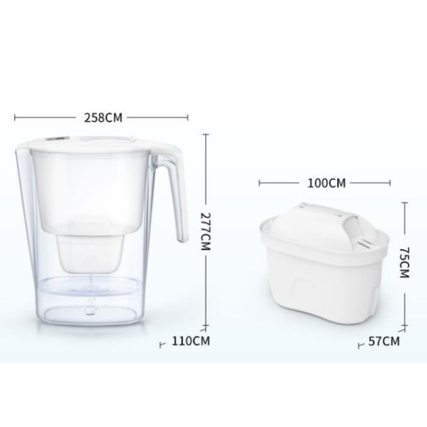 3,6L Vannrenser med Multifiltrering for Bakterieremoving til Hjemmet Blue