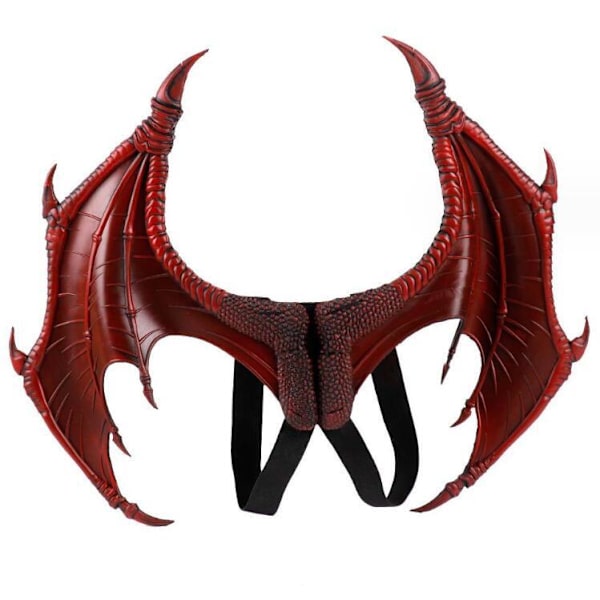 Halloween-karnevaaliasu Demoni Cosplay Lohikäärme Siivet Red