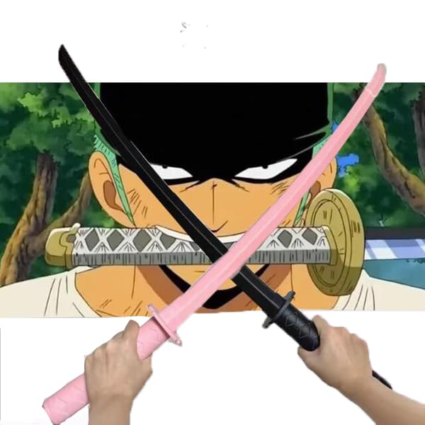 75CM Retrakterbart Samurai Sverd Leke Pink