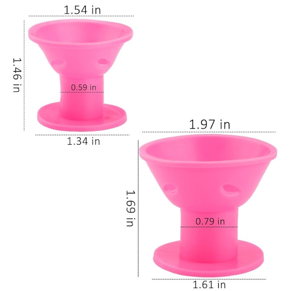 20 kpl Taianomaisia Hiusrullat, Lämpöä Vaatimattomat Silikonirullat Orange