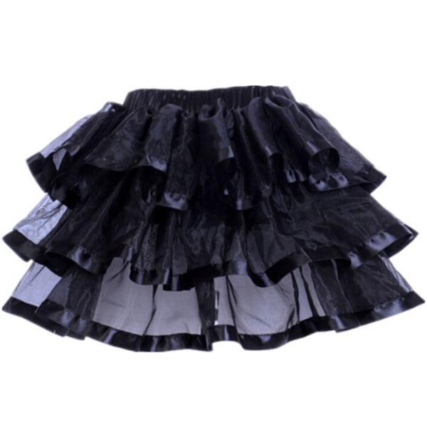 Klassisk tutu-kjol i tyll i lager för kvinnor black L
