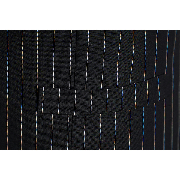 Herrkostym väst slim fit väst affärsväst för kostym smoking black M