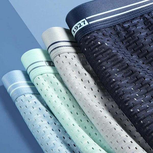 Herr Is Silke Boxershorts Mesh Kalsonger Andas Svala Underkläder Blue S