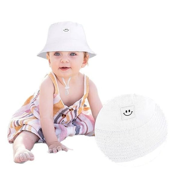 Baby Solhatt Smile Face UPF 50+ Småbarnshatt för Pojkar Flickor purple 54