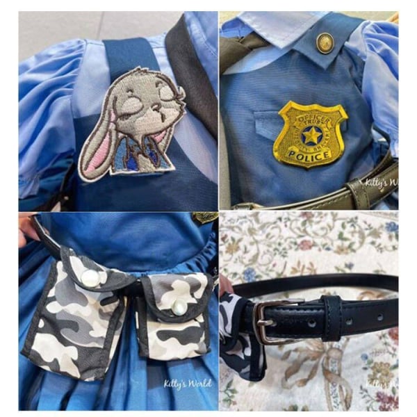 Anime-tyyliinen Kani Poliisi Tyttö Cosplay-vaatteet 130CM