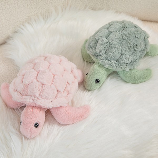 Turtle Plyschdjur för Vuxna, Plyschkudde Leksak för Present Alla Hjärtans Dag Födelsedag green 38cm