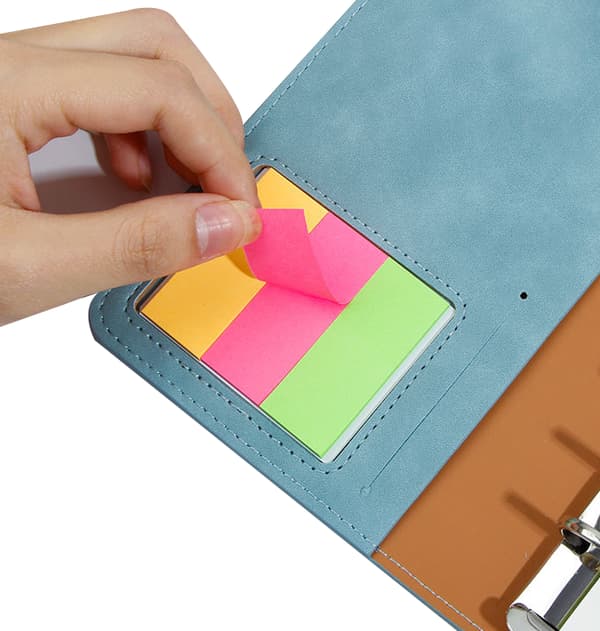 A6 budgetpärm, PU- organizer black
