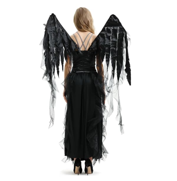Kvinnors Fallen Angel Maskeraddräkt L