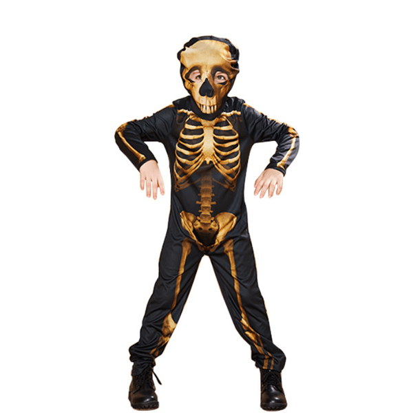 Skelett Halloween kostym Jumpsuit för barn M