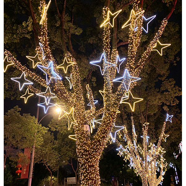 Solar julbelysning, Solar Outdoor String Lights white