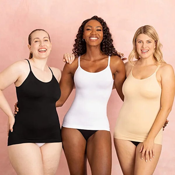 Camisole för Kvinnor, Tummy Control Shapewear Black XL