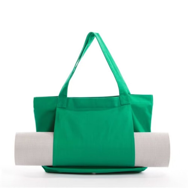 Yogamatteveske, Yoga Gym Bag Tote Bag For Kvinner Green