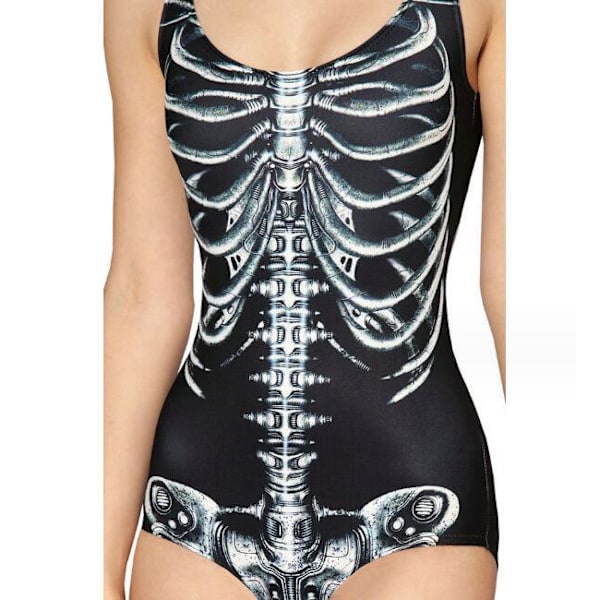 Dame Badetøj med Digitalt Print - Enkeltstykke Black XL