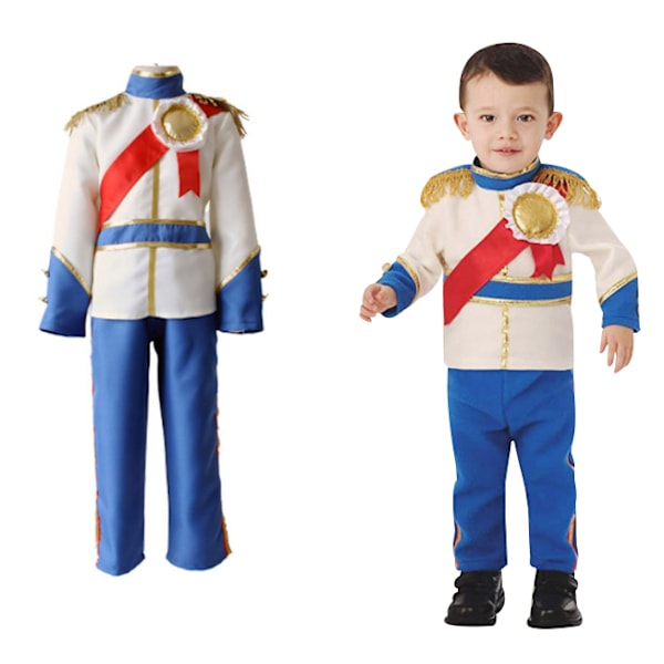 Pojkar Prince Charmig kostym Barn Prince Outfit M