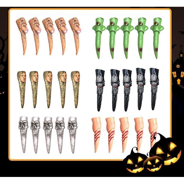 5 kpl Halloween-aaveiden simulointikynnet Silver