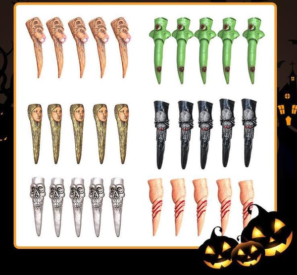5 kpl Halloween-aaveiden simulointikynnet Yellow