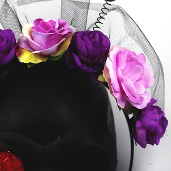 Blomsterhäxa Hårband Ond Häxa Huvudtillbehör Dansfest Hårögla