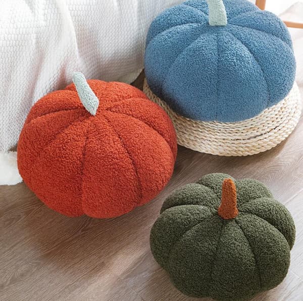3D Pumpa Kudde Fylld med Bomull Heminredning Green 35CM