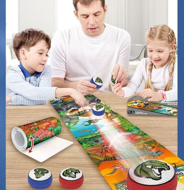 Bordsspel Bowling och curlingset Set leksaker Dinosaurs